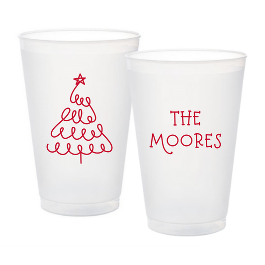 Custom Tree Frosted Cup