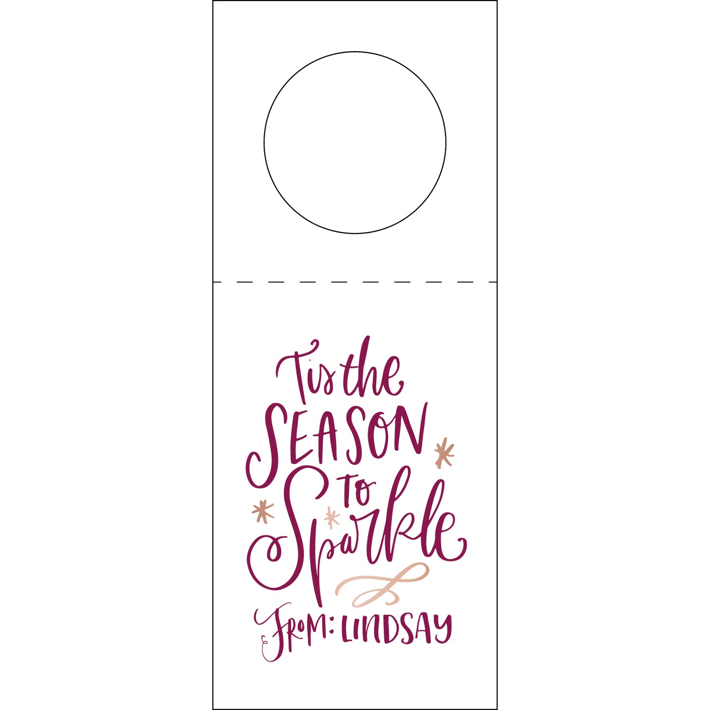 Personalized Wine Tag - WT412