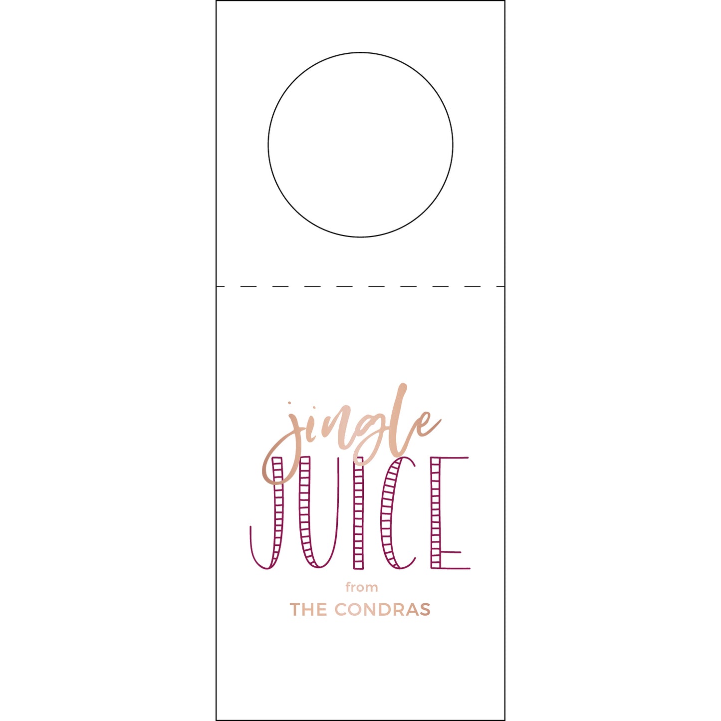 Personalized Wine Tag - WT404