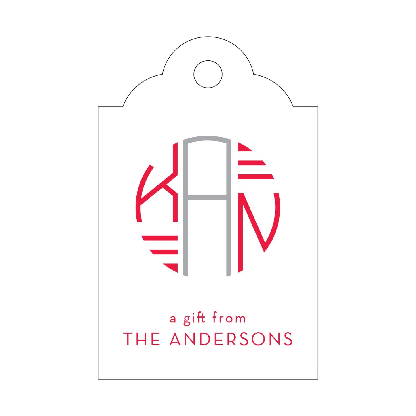 Personalized Gift Tag - T392