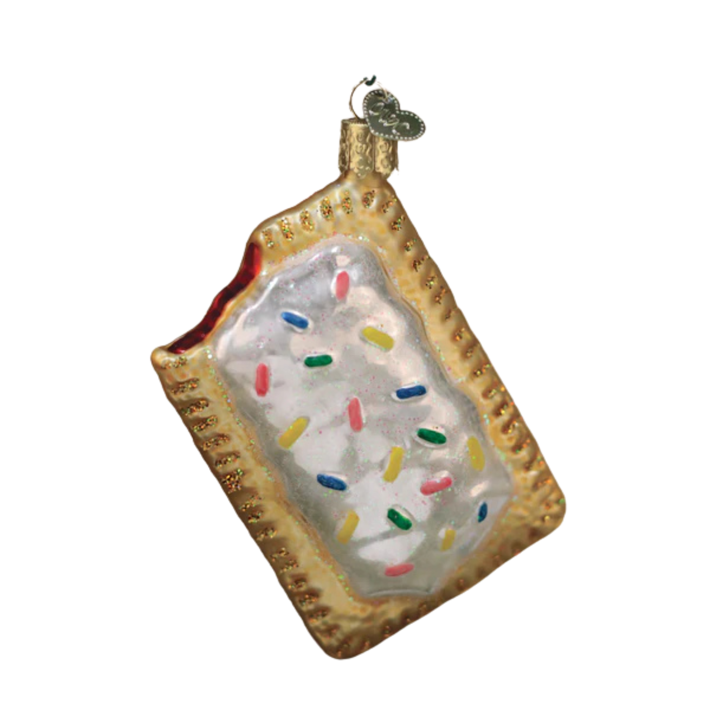 Pop Tart Glass Ornament