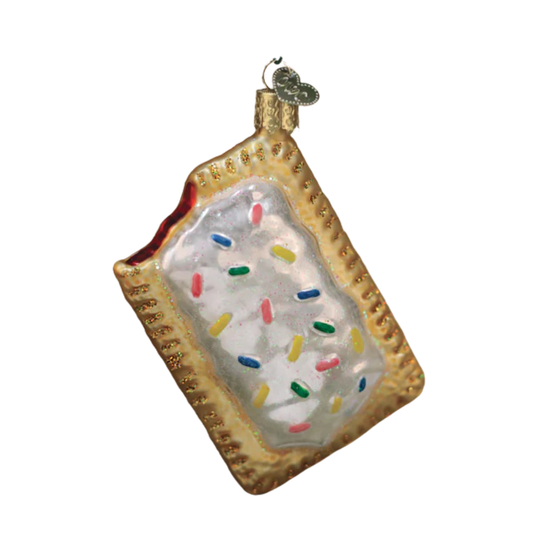Pop Tart Glass Ornament