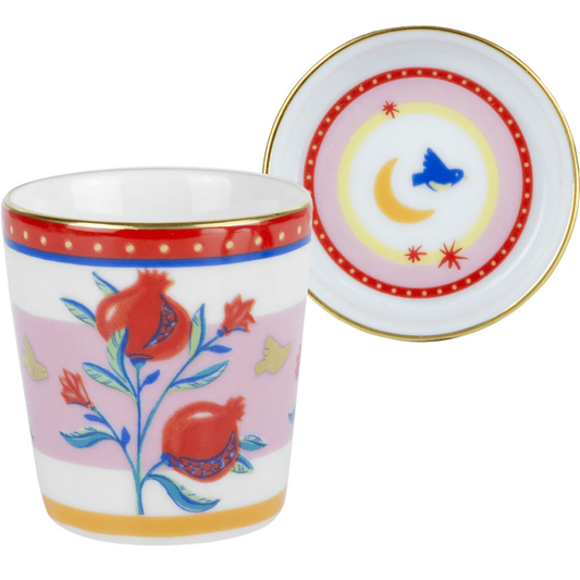 Pomegranate Espresso Cup