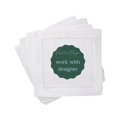 Embroidered Cocktail Napkins – Custom Cocktail Napkins for Weddings, Holidays & Special Events