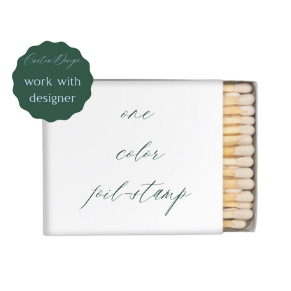 Custom Design Matchbox Foil Stamping