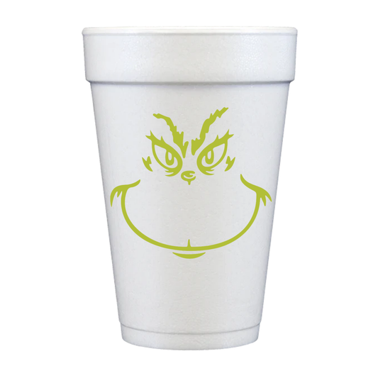 Grinch Holiday Styrofoam Cups