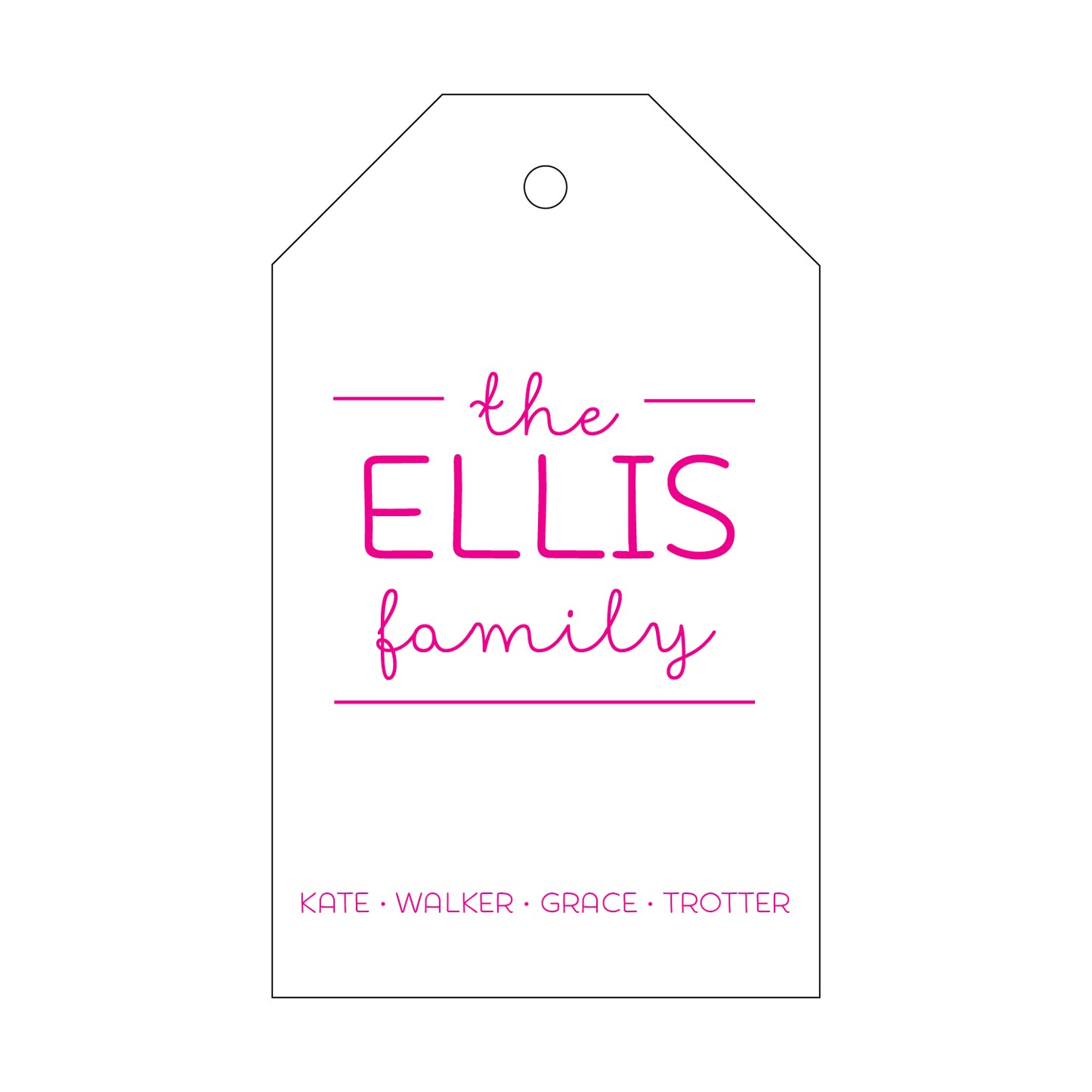 Personalized Gift Tag - T102