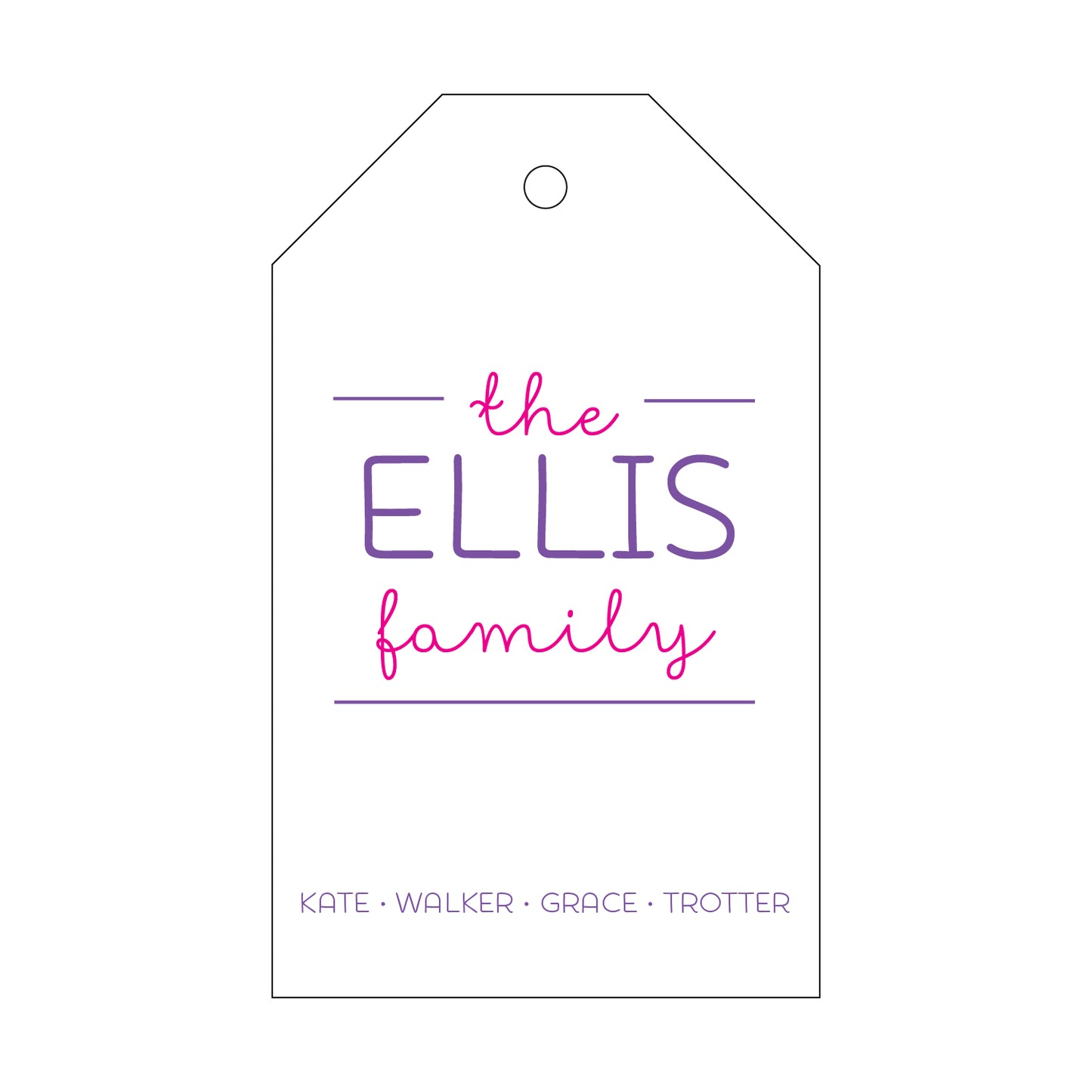 Personalized Gift Tag - T102