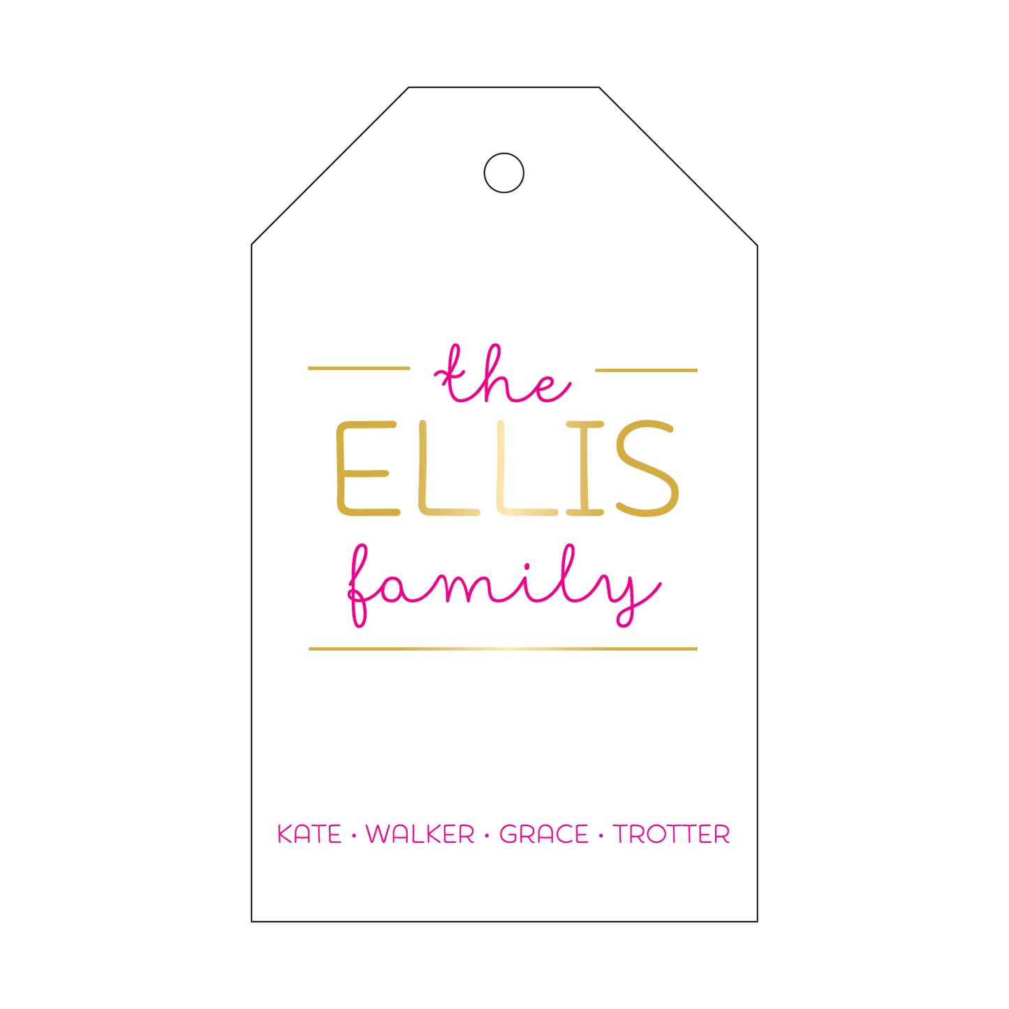 Personalized Gift Tag - T102