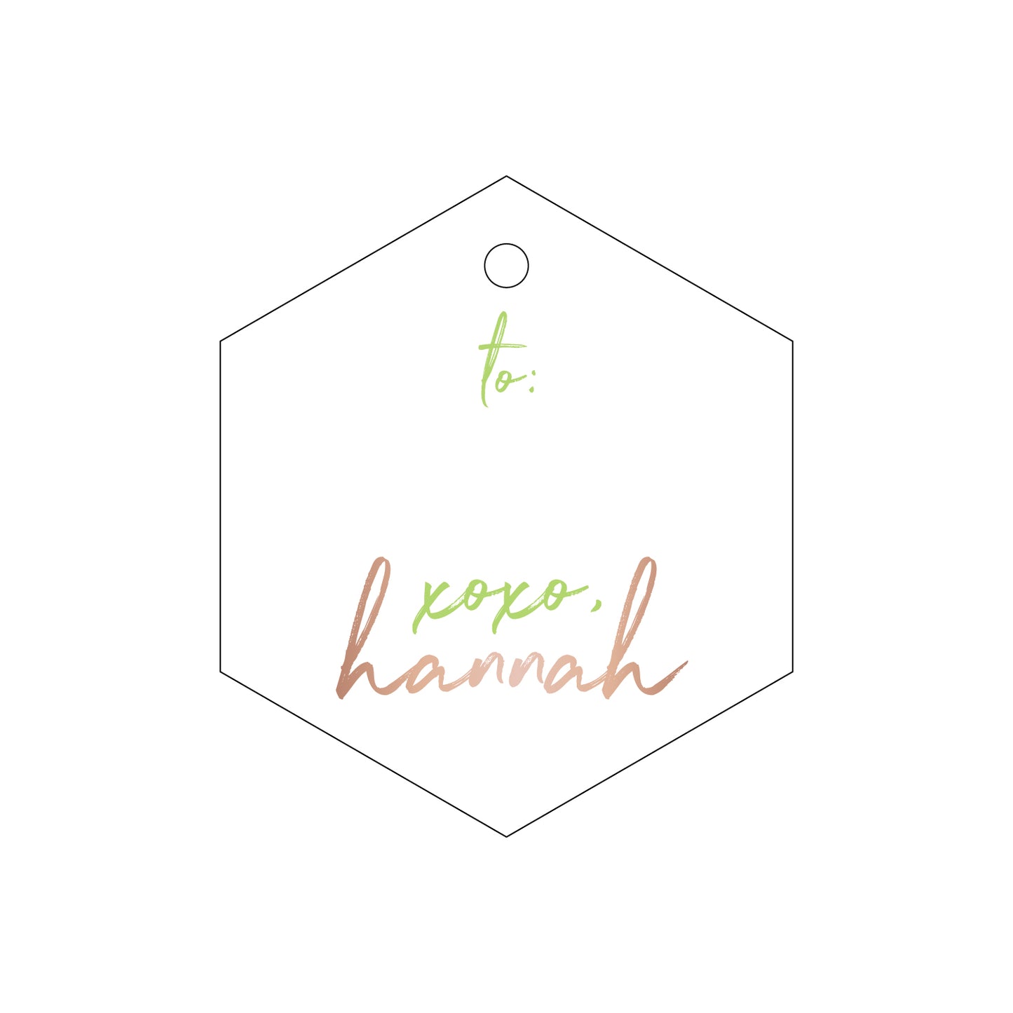 Personalized Gift Tag - T119