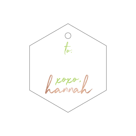 Personalized Gift Tag - T119