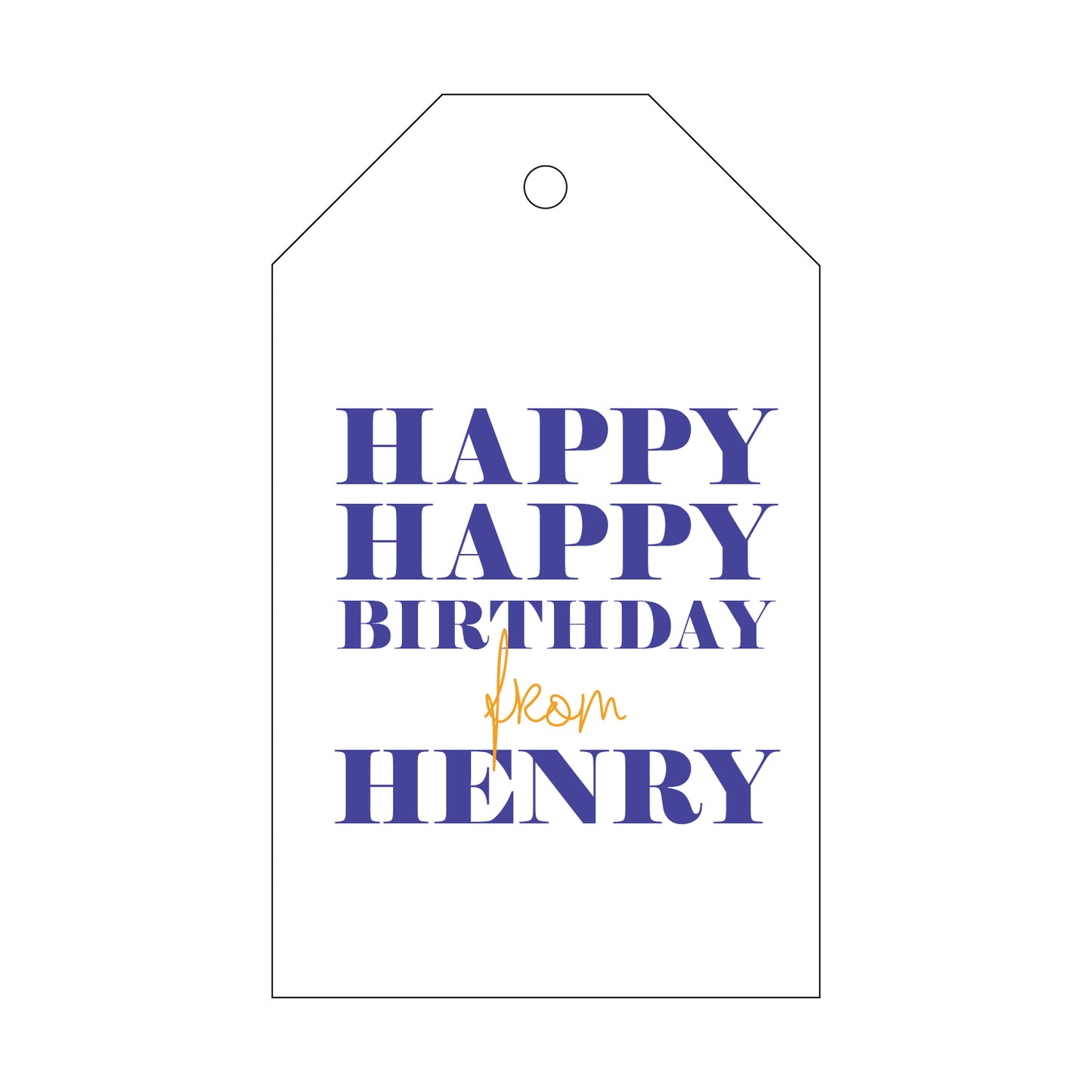 Personalized Gift Tag - T12