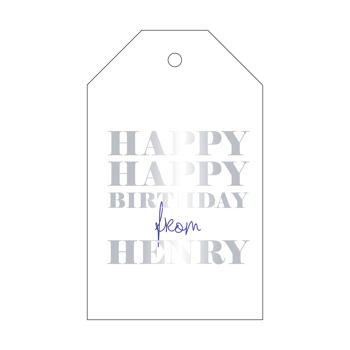Personalized Gift Tag - T12