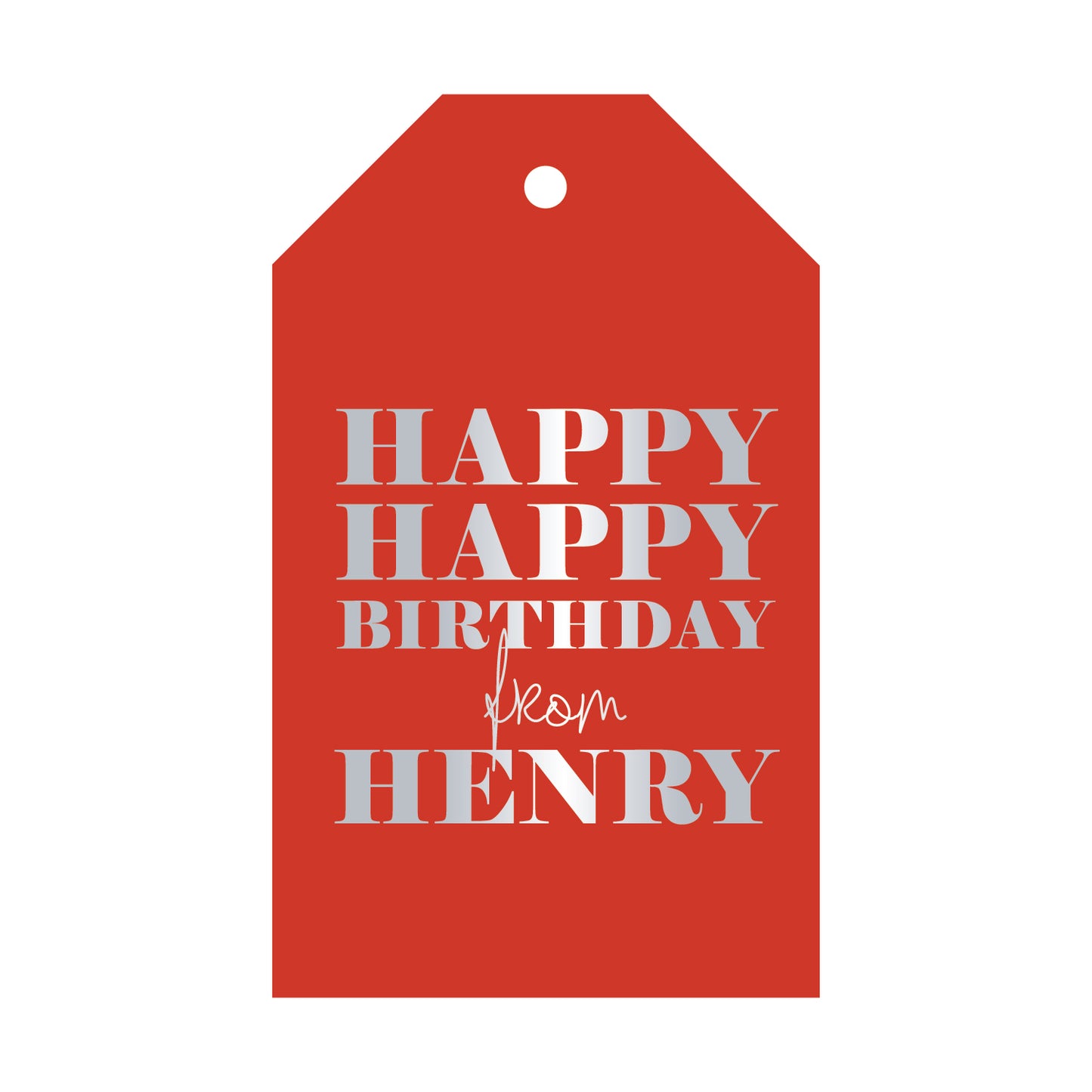 Personalized Gift Tag - T12