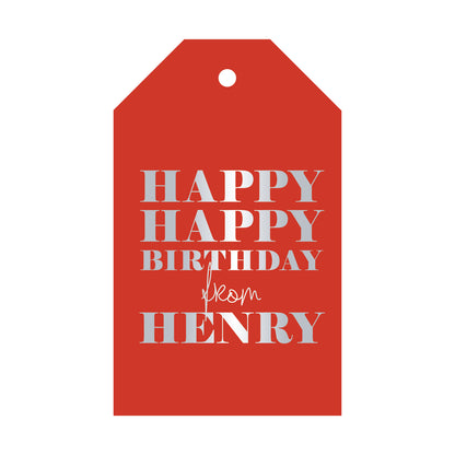 Personalized Gift Tag - T12