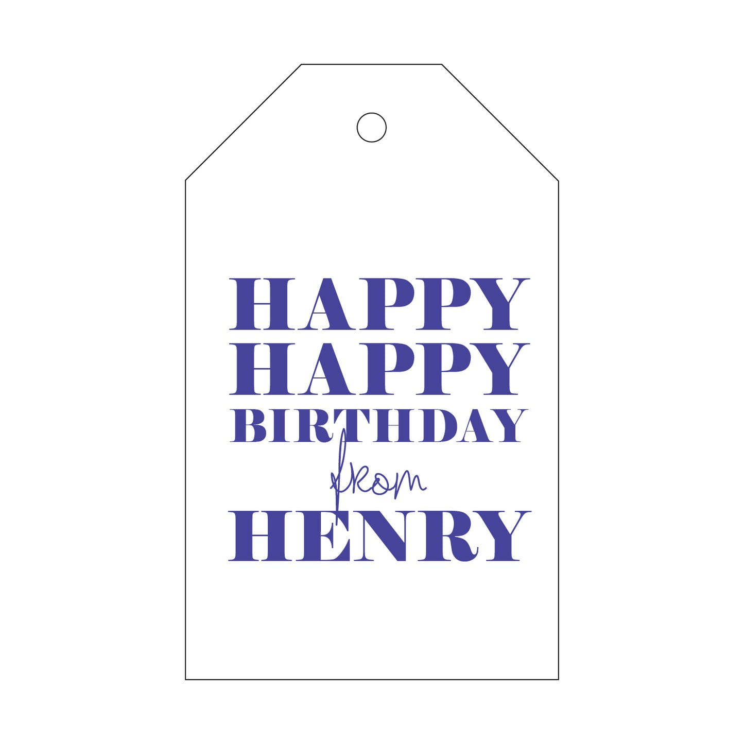 Personalized Gift Tag - T12