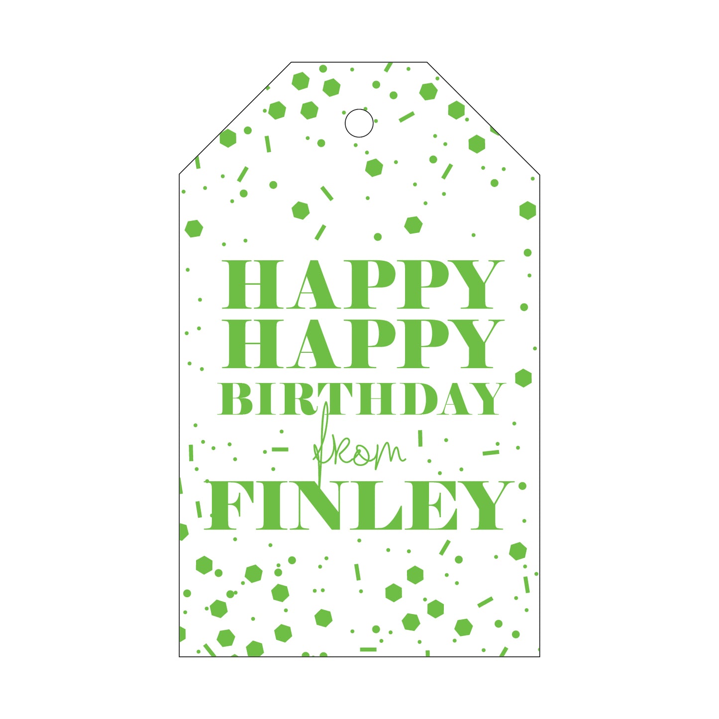 Personalized Gift Tag - T137