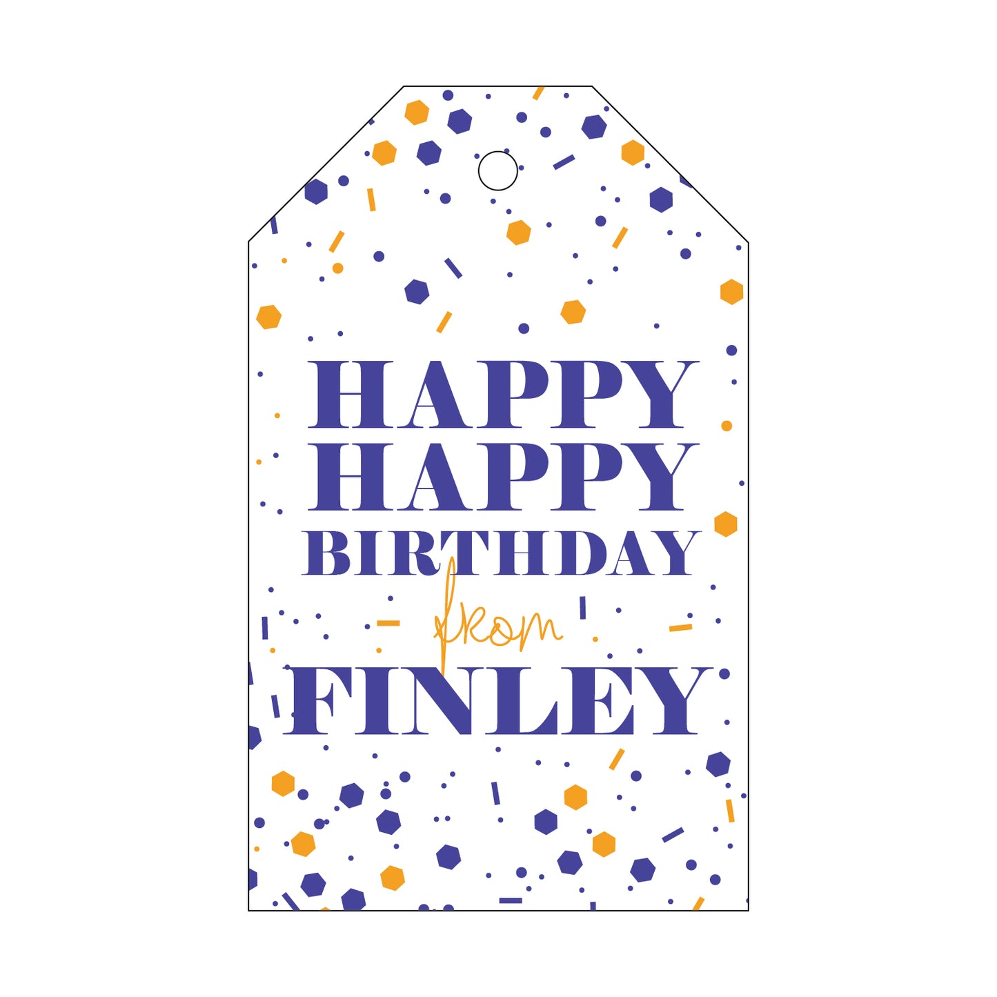 Personalized Gift Tag - T137