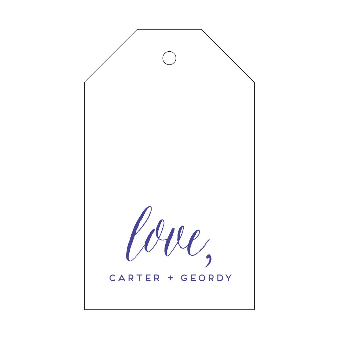 Personalized Gift Tag - T138