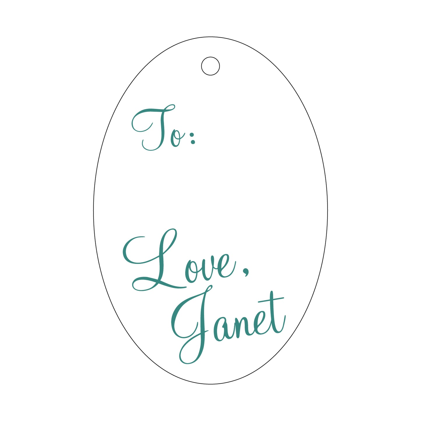 Personalized Gift Tag - T139