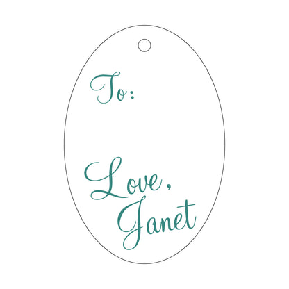 Personalized Gift Tag - T139
