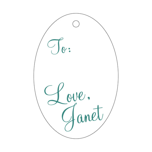 Personalized Gift Tag - T139