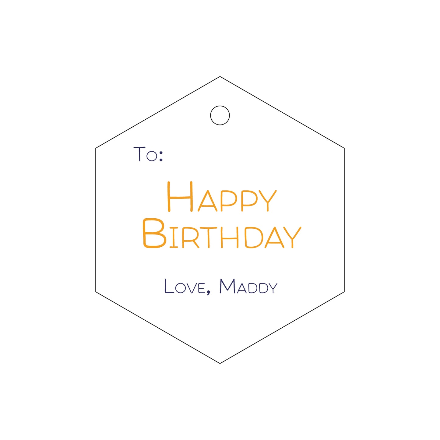 Personalized Gift Tag - T145