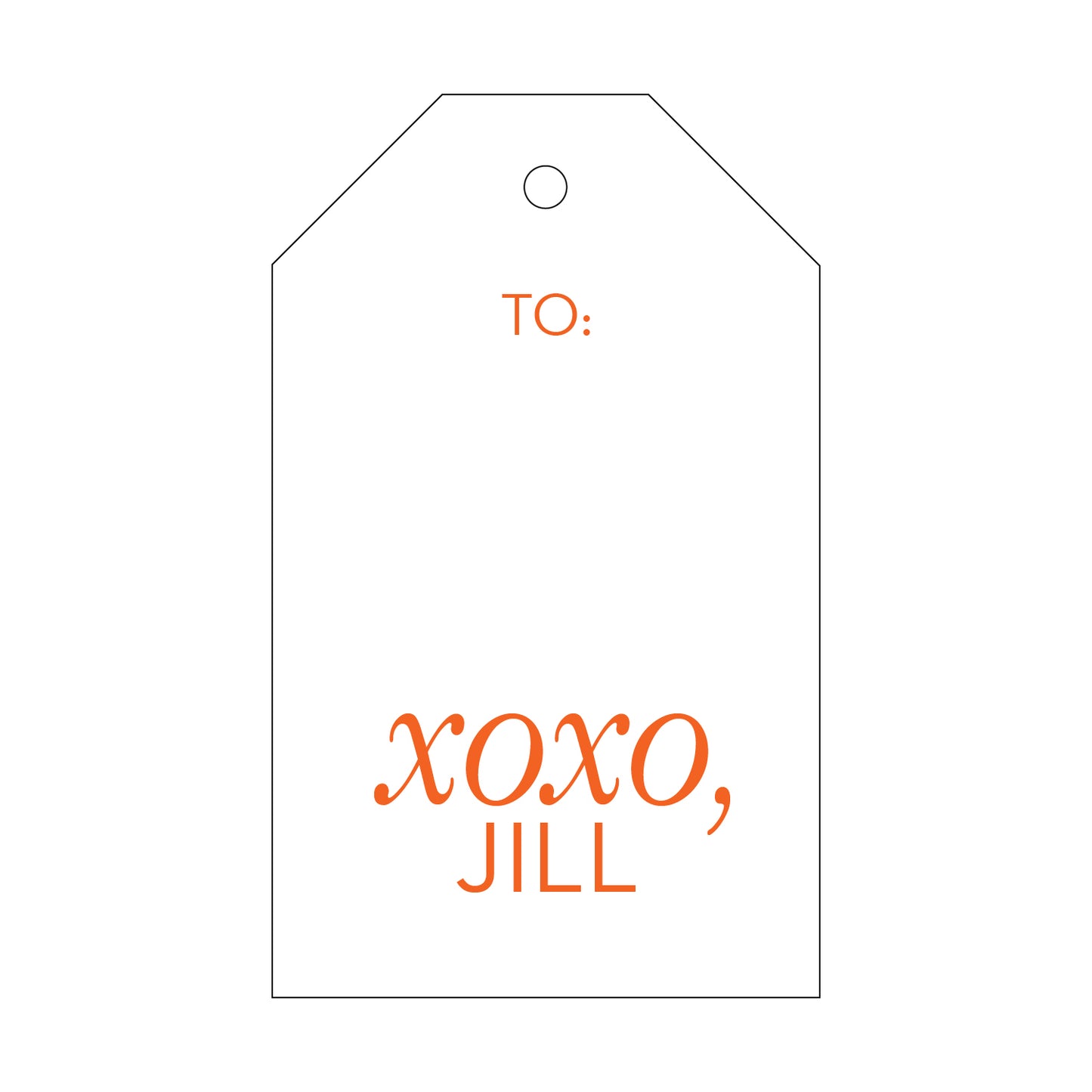 Personalized Gift Tag - T146