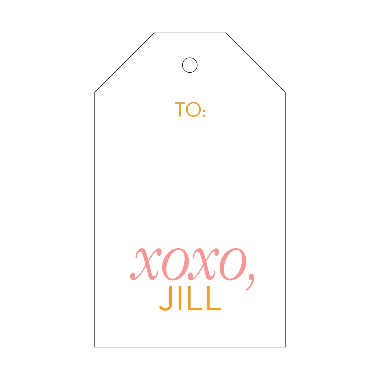 Personalized Gift Tag - T146
