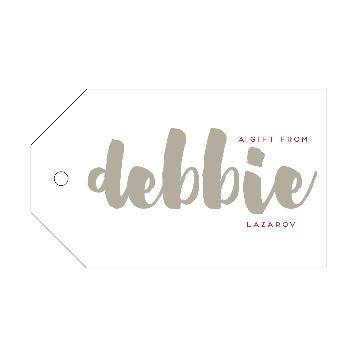 Personalized Gift Tag - T153