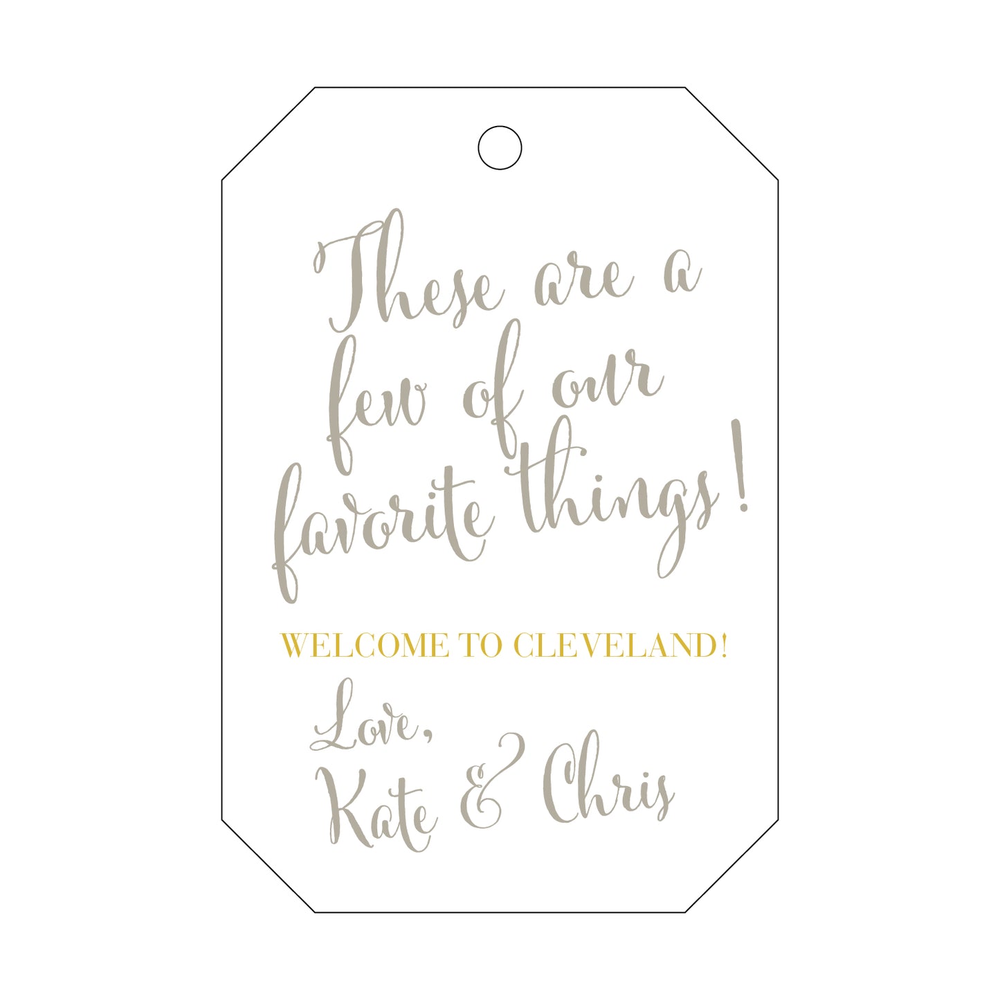 Personalized Gift Tag - T154