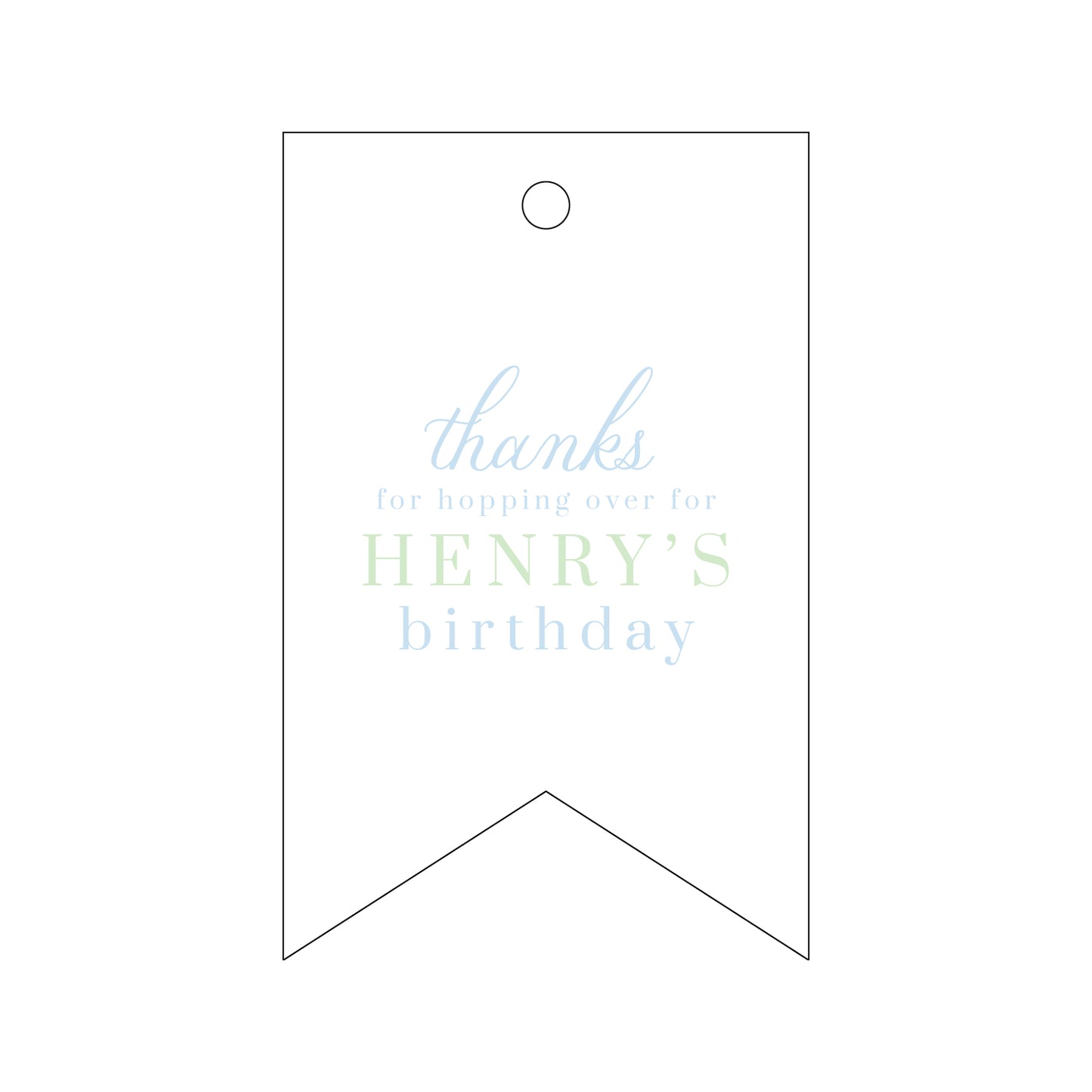 Personalized Gift Tag - T156