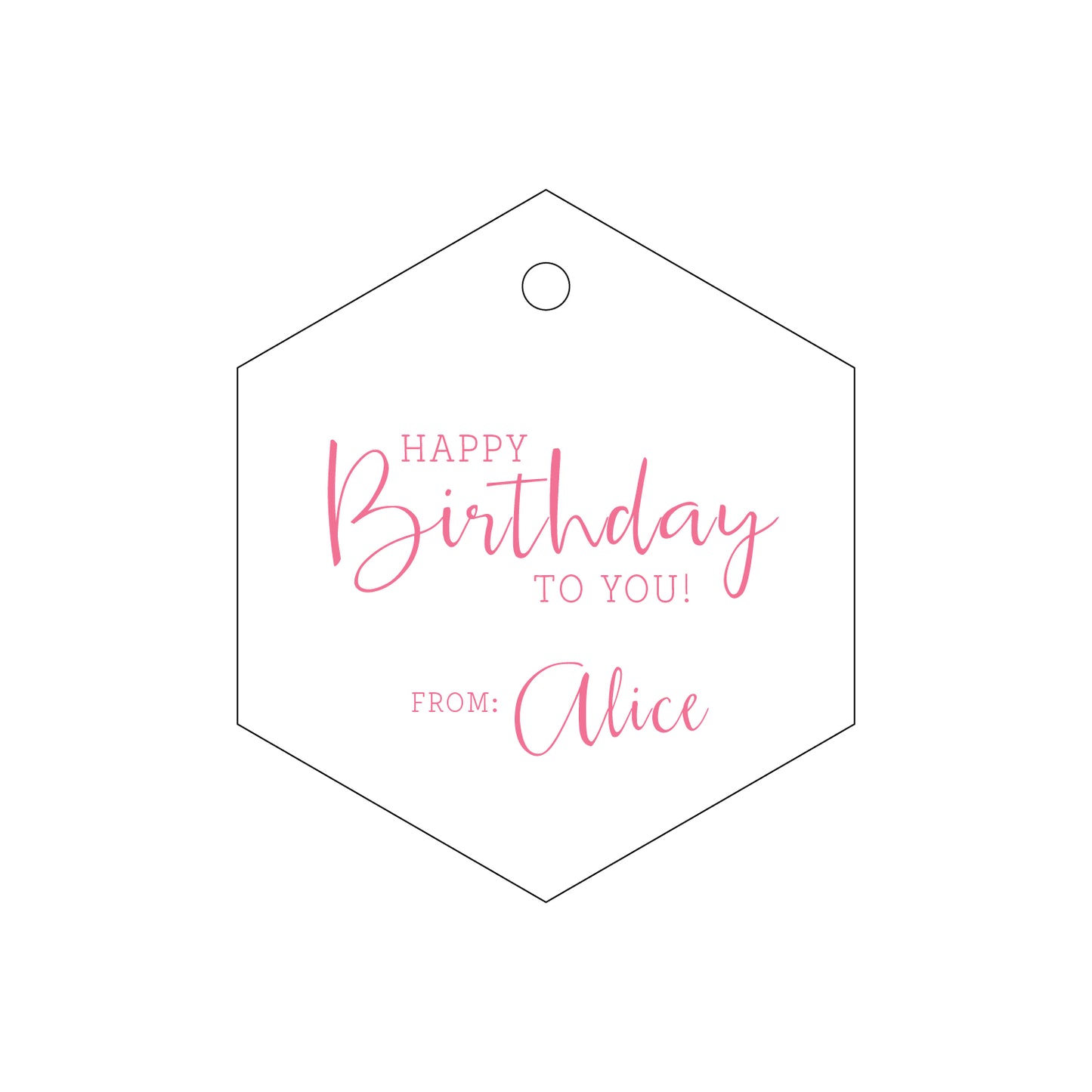 Personalized Gift Tag - T158