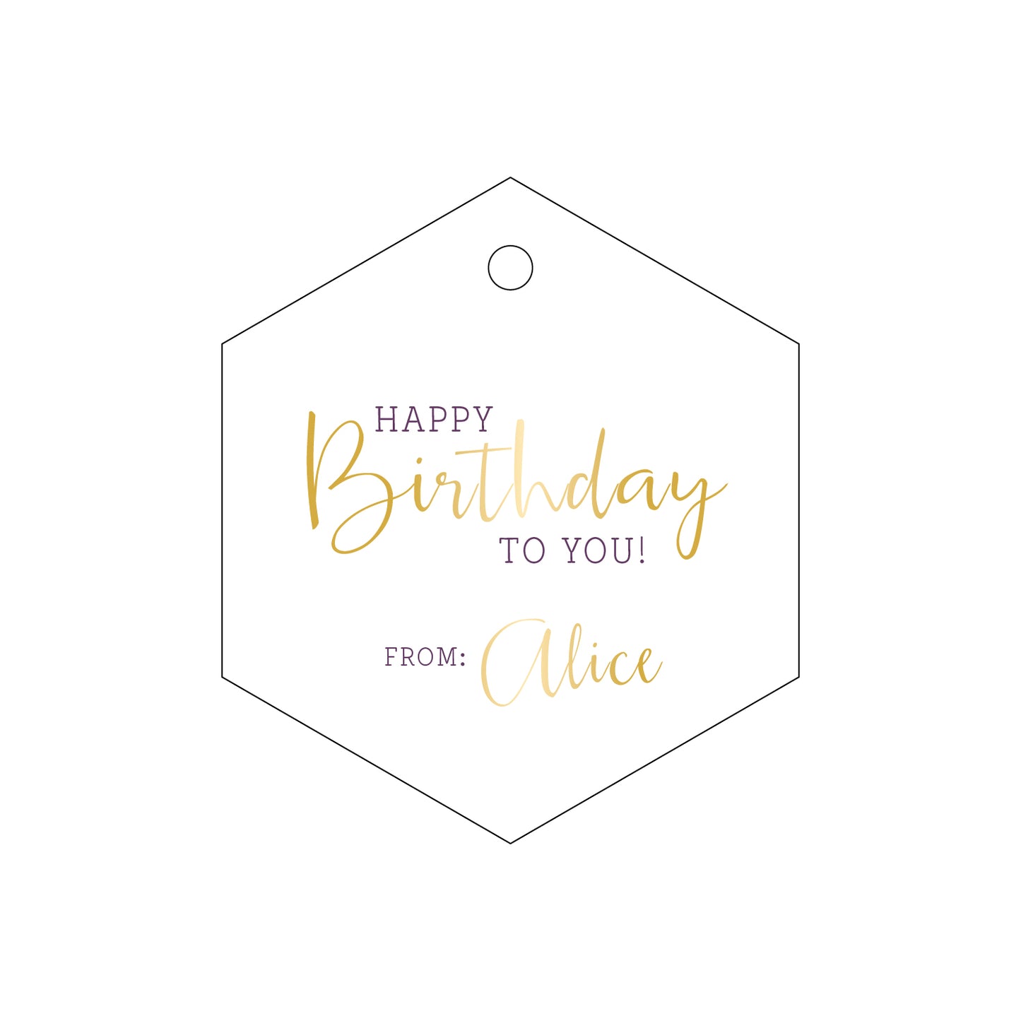 Personalized Gift Tag - T158