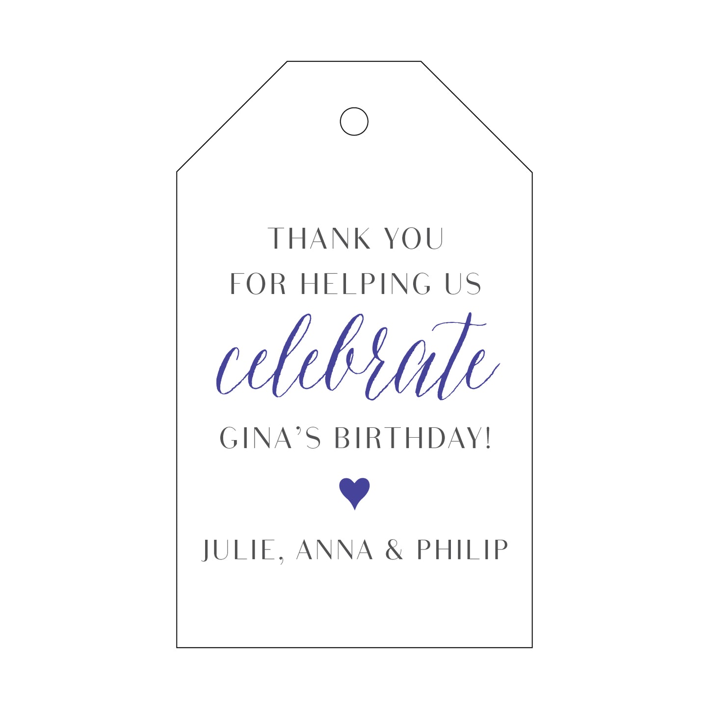 Personalized Gift Tag - T15