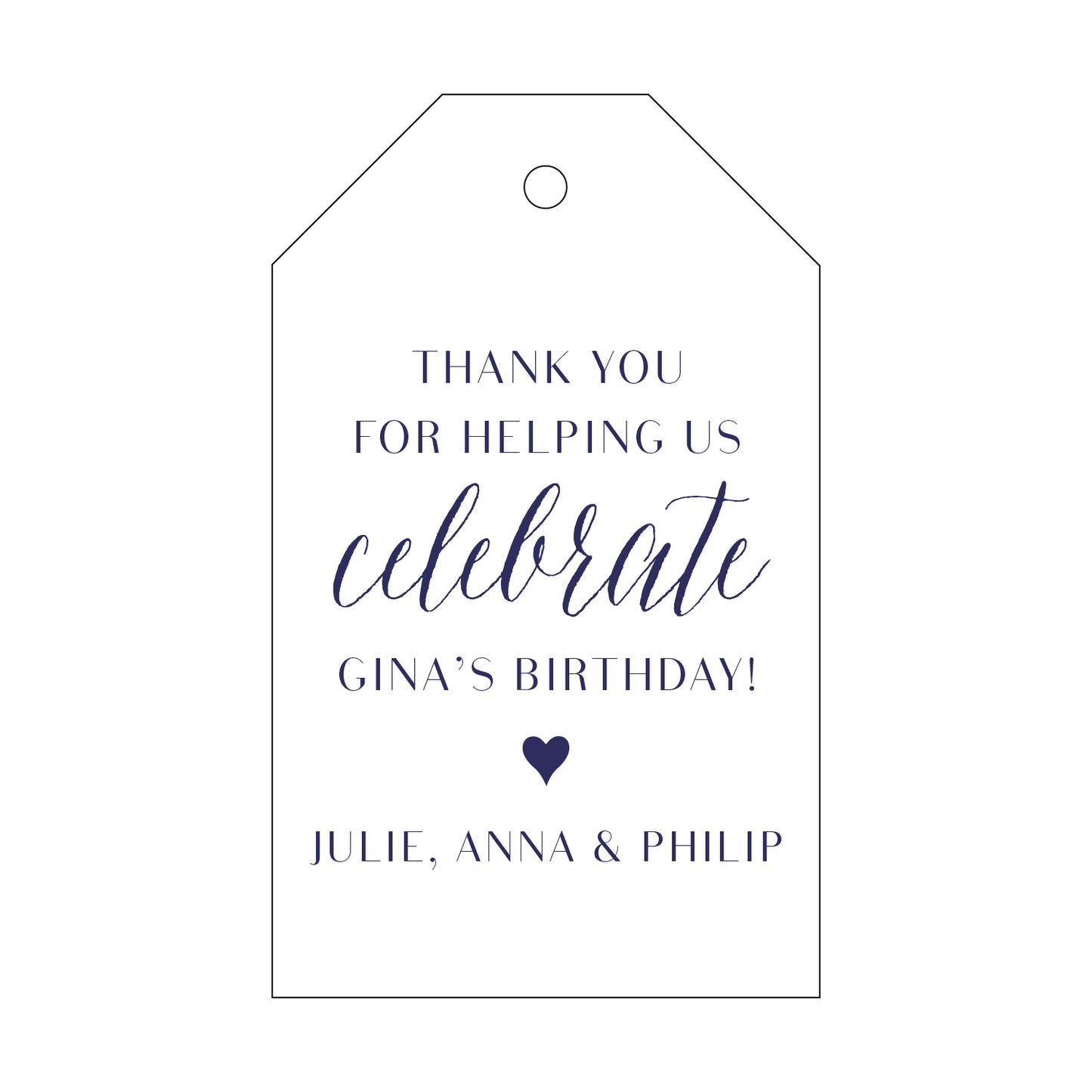 Personalized Gift Tag - T15