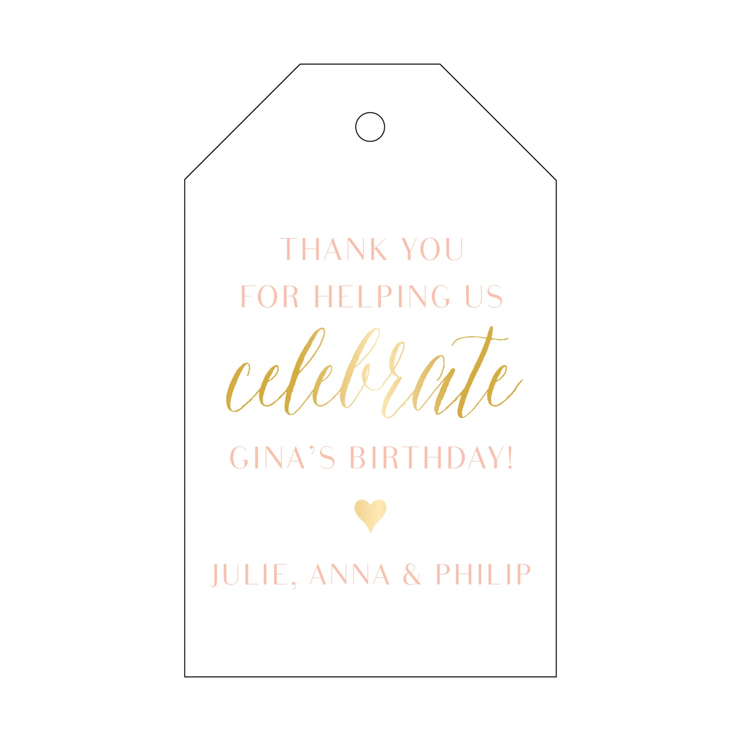 Personalized Gift Tag - T15