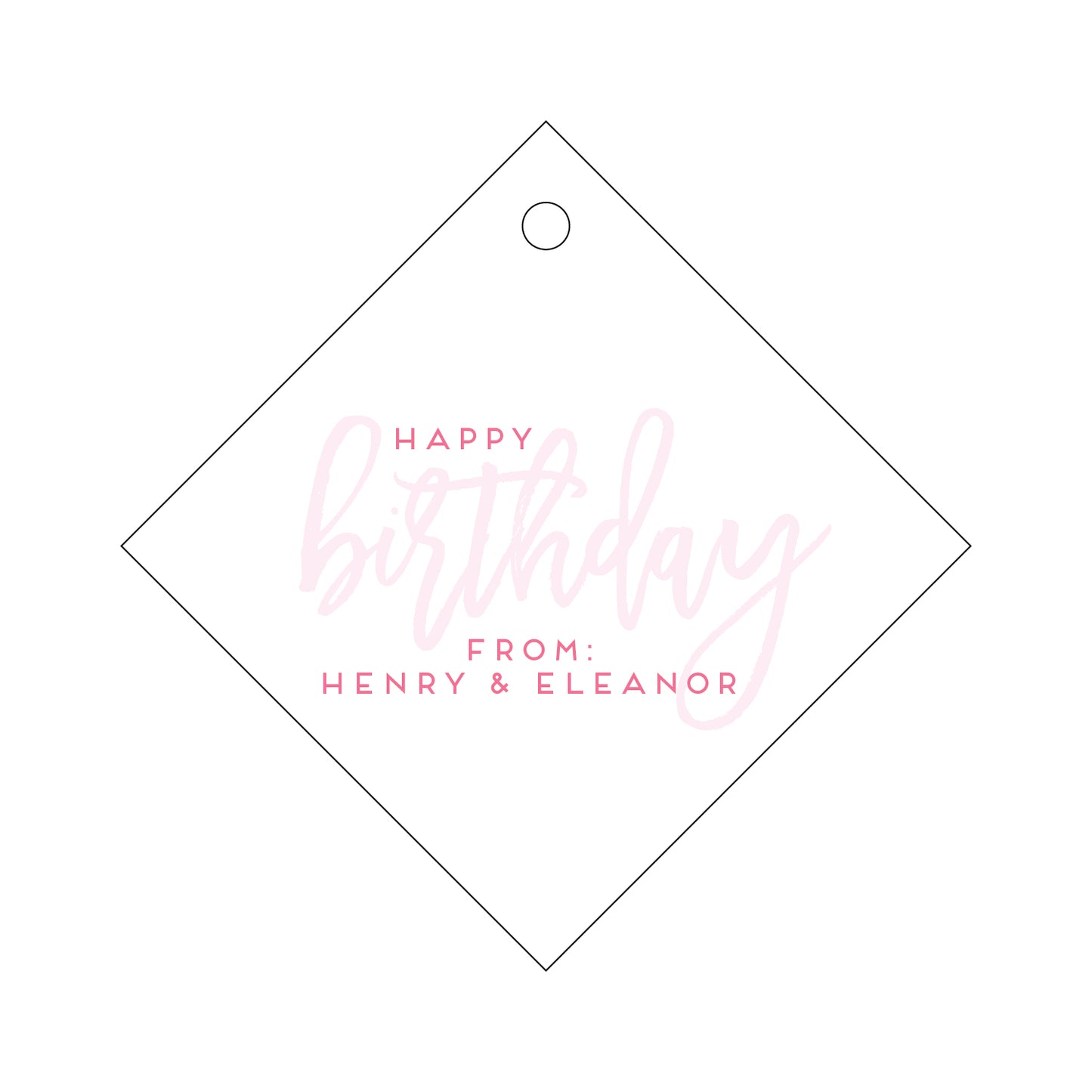 Personalized Gift Tag - T162