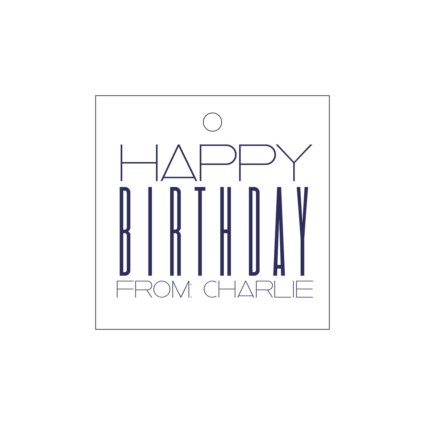 Personalized Gift Tag - T163