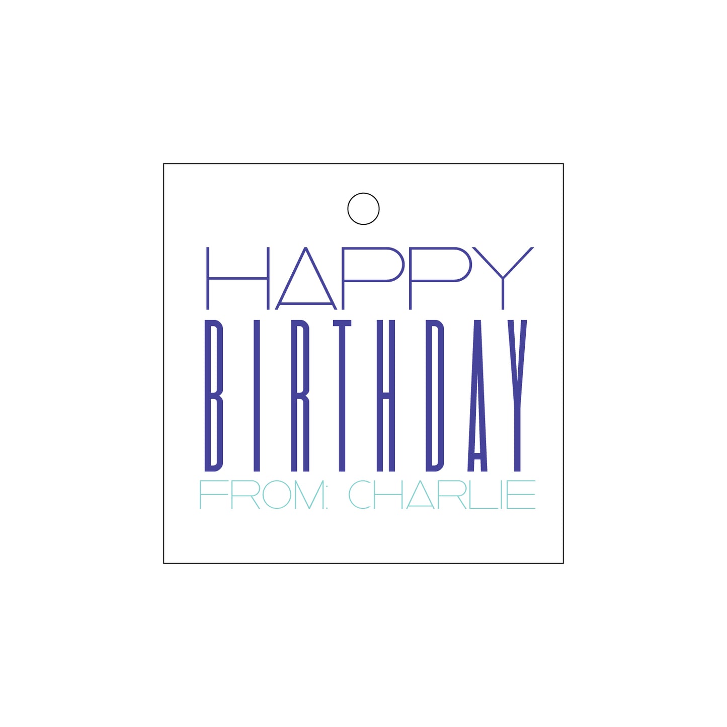 Personalized Gift Tag - T163