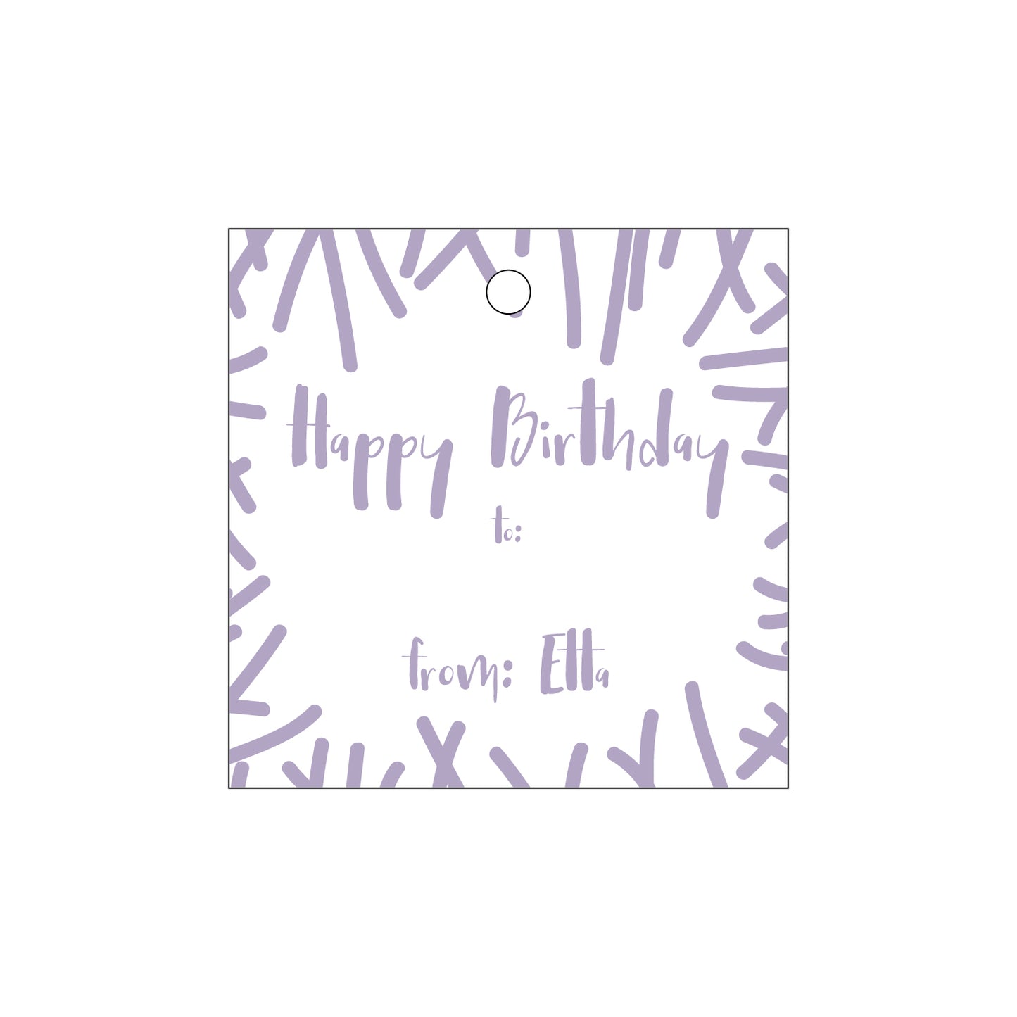 Personalized Gift Tag - T164