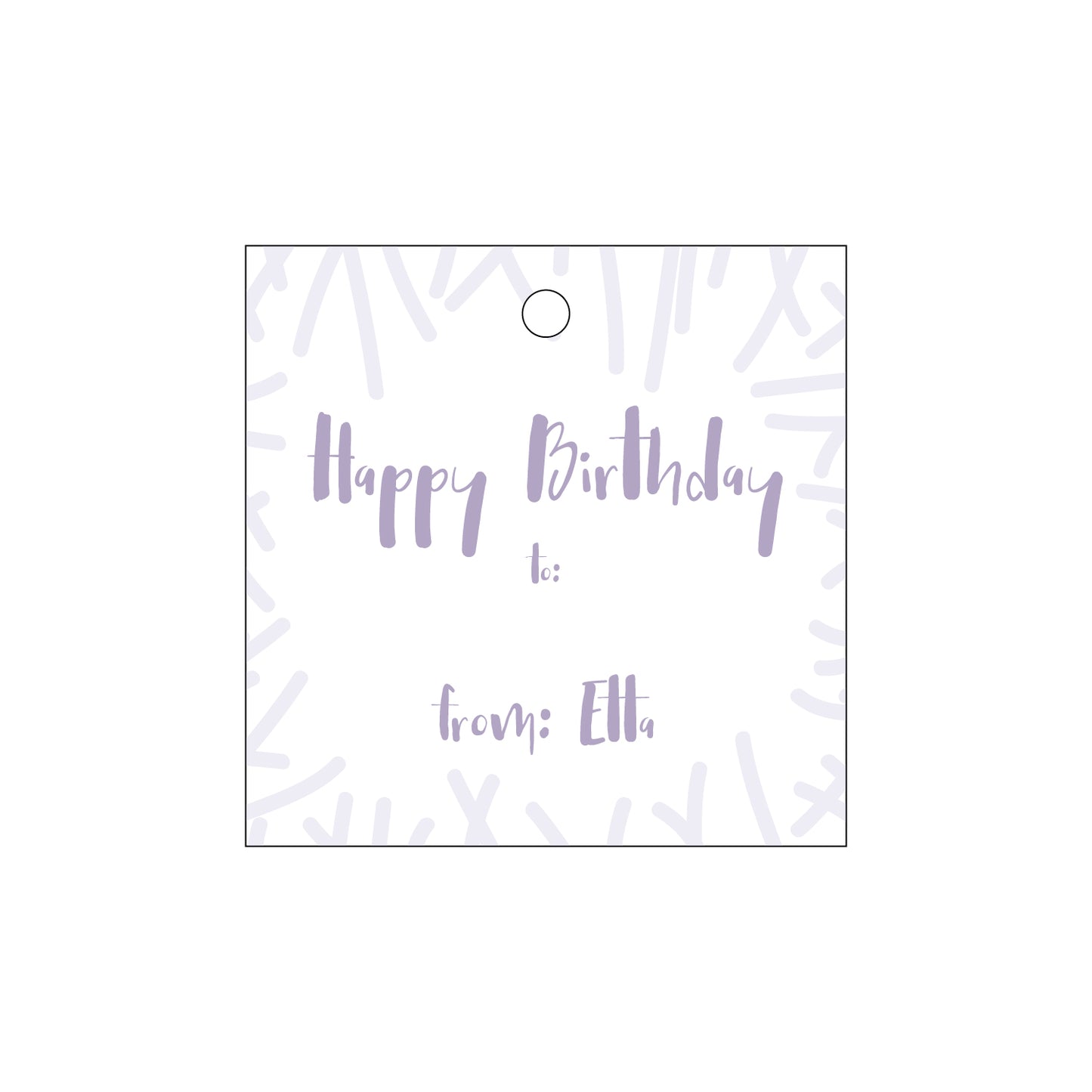 Personalized Gift Tag - T164