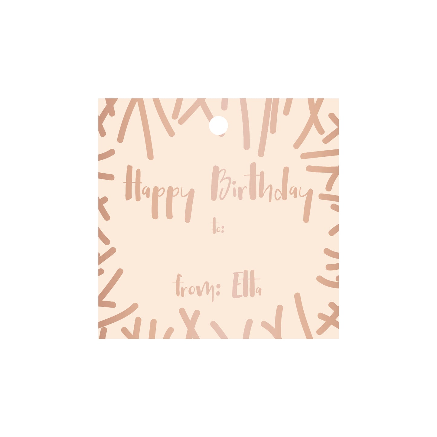 Personalized Gift Tag - T164