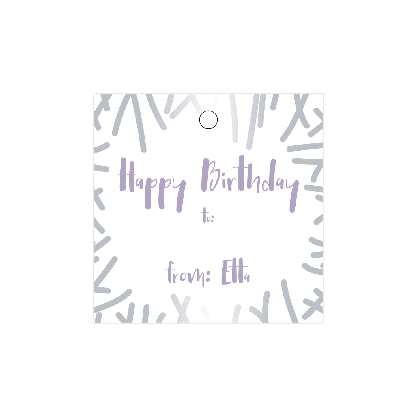 Personalized Gift Tag - T164