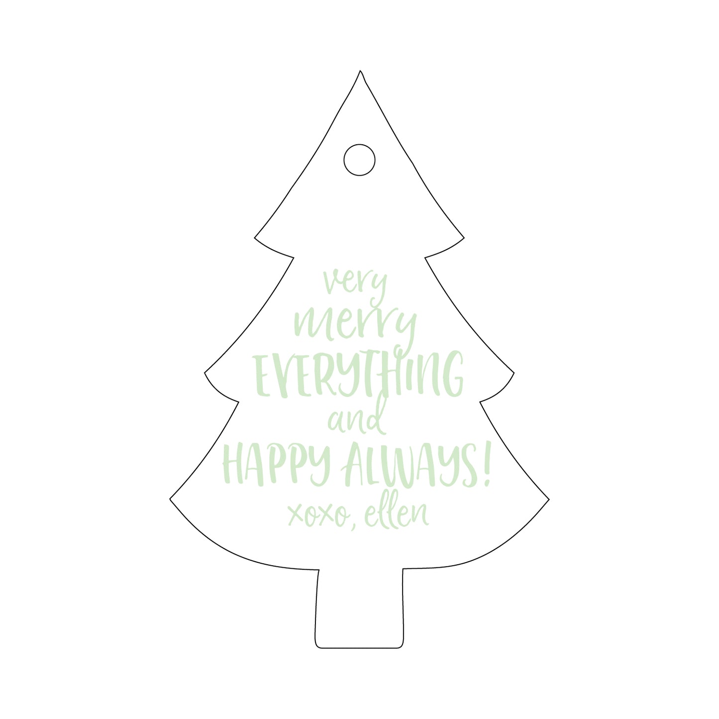 Personalized Gift Tag - T167