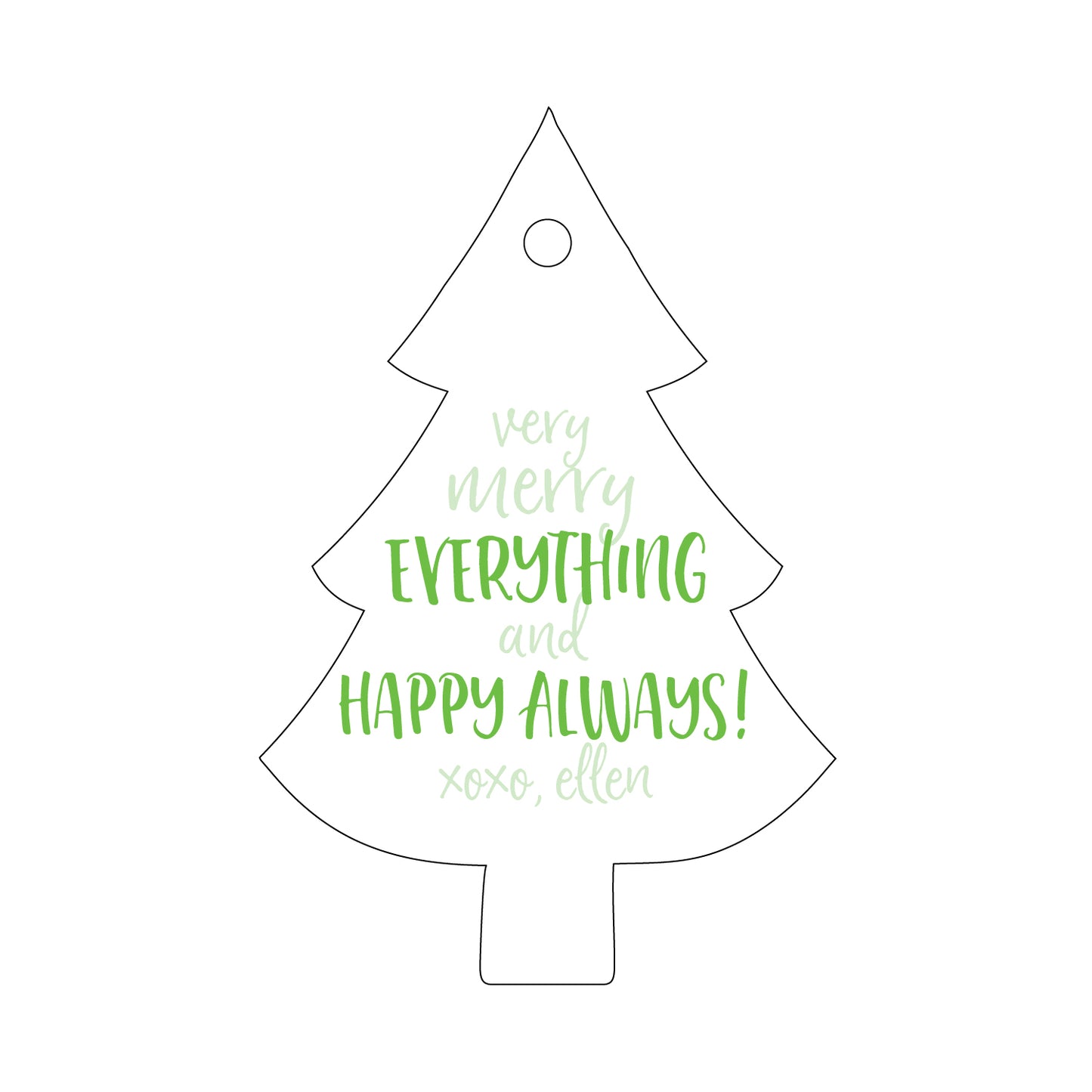 Personalized Gift Tag - T167