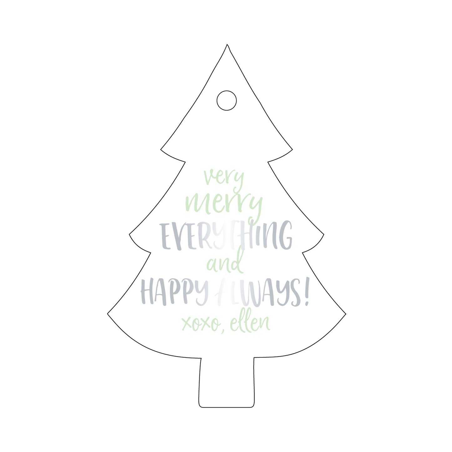 Personalized Gift Tag - T167