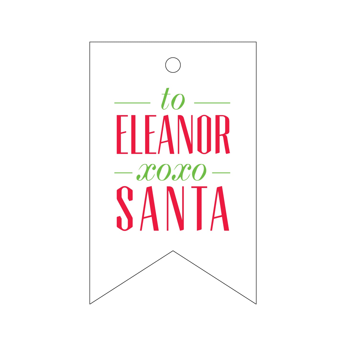 Personalized Gift Tag - T168