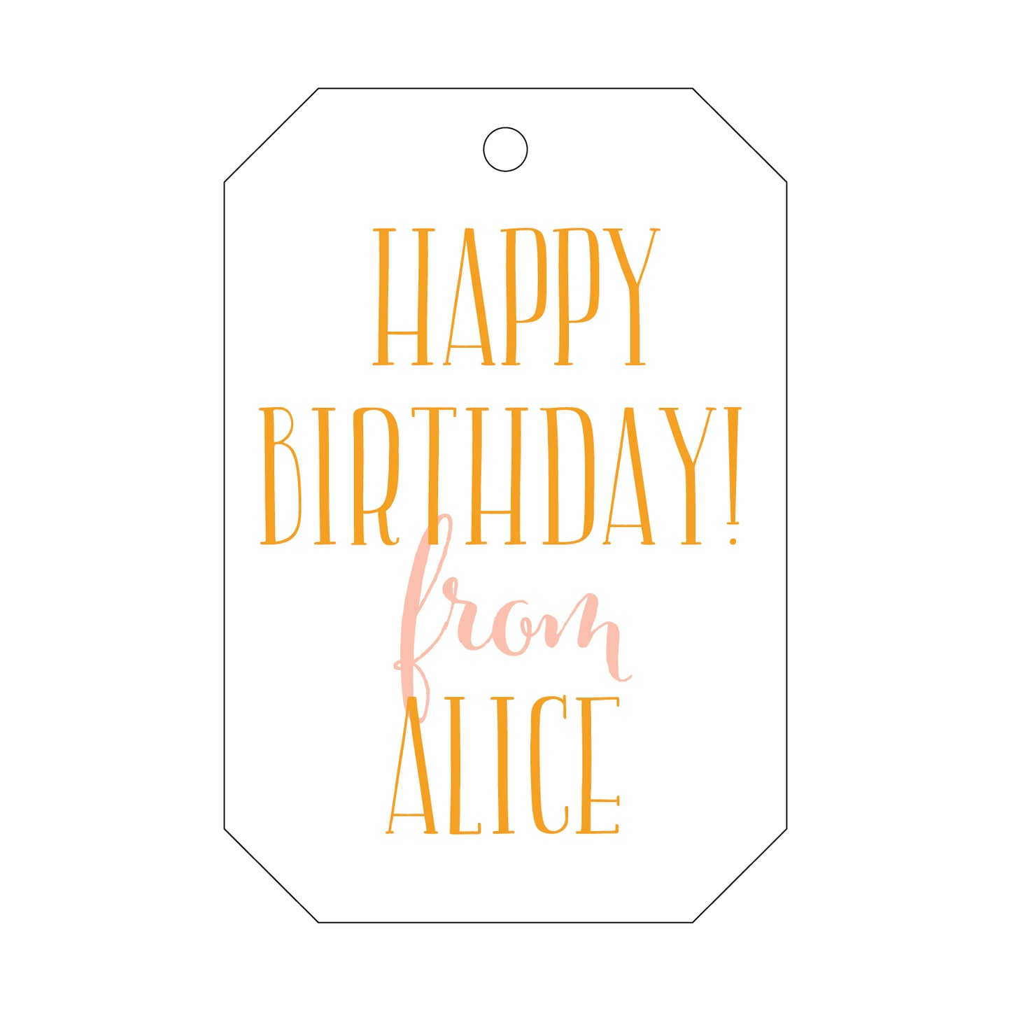Personalized Gift Tag - T16