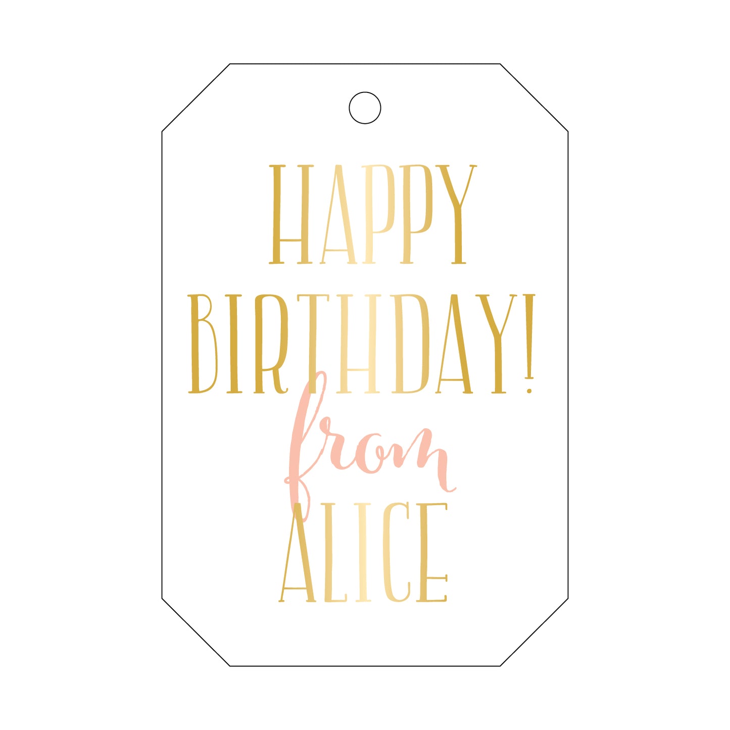 Personalized Gift Tag - T16